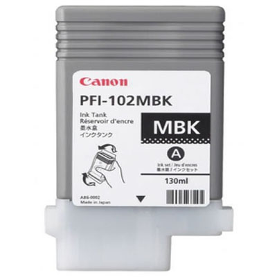 Genuine Canon PFI-102 Matte Black Ink Cartridge (PFI102MBKOEM)