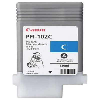 Genuine Canon PFI-102 Cyan Ink Cartridge (PFI102COEM)