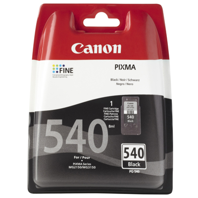 Genuine Canon PG-540 Black High Capacity Ink Cartridge (PG540XLBKOEM)
