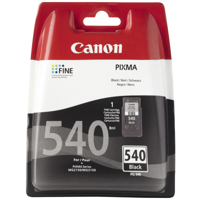 Genuine Canon PG-540 Black Ink Cartridge (PG540BKOEM)