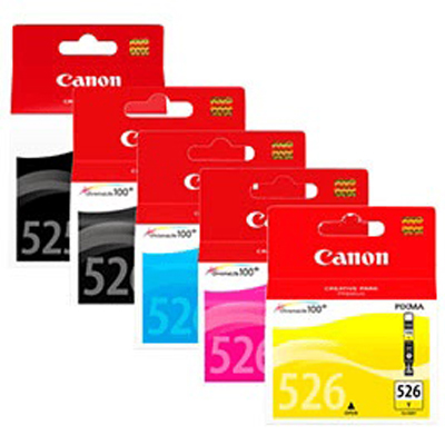 Genuine Canon PGI-525 Black CLI-526 Colour C/M/Y/PBK  Multi Pack Ink Cartridges (PGI525BKCLI526CMYPBKMULTIOEM)