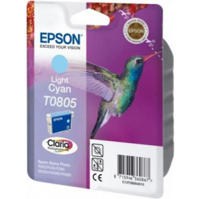 Genuine Epson C13T08054011 Light Cyan Ink Cartridge (T0792COEM)