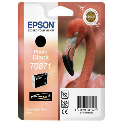 Genuine Epson C13T08714010 Photo Black Ink Cartridge (T0871PBKOEM)
