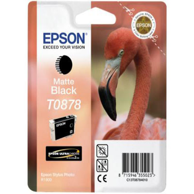 Genuine Epson C13T08784010 Matte Black Ink Cartridge (T0878MBKOEM)