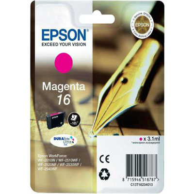 Genuine Epson C13T16234012 Magenta Ink Cartridge (T1623MOEM)