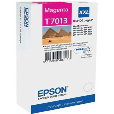 Genuine Epson C13T70134010 Magenta Extra High Capacity Ink Cartridge (T7013MHOEM)