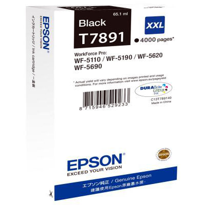 Genuine Epson C13T789140 Black Extra High Capacity Ink Cartridge (C13T789140)