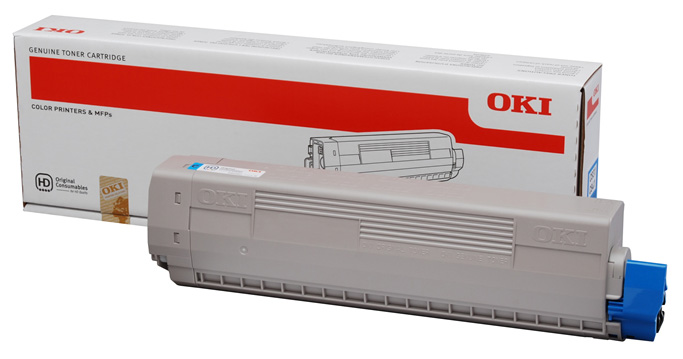 Genuine Oki (OK44844507) Cyan Toner Cartridge (44844507)