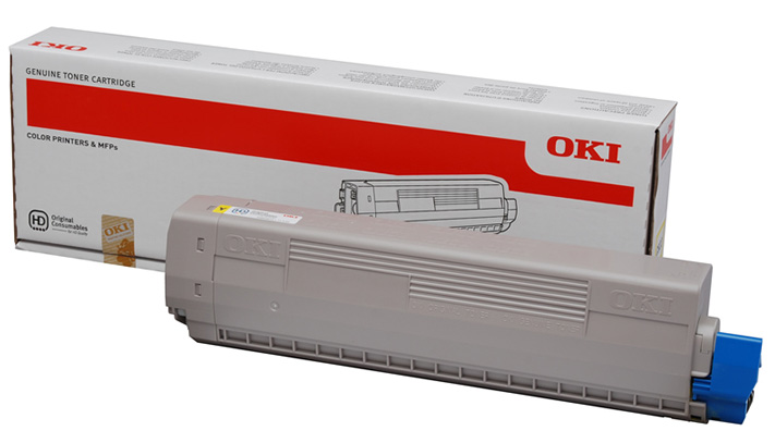 Genuine Oki (OK44844613) Yellow Toner Cartridge (44844613)