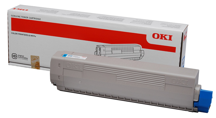 Genuine Oki (OK44844615) Cyan Toner Cartridge (44844615)